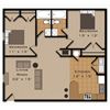 2 Bedroom, 2 Bathroom